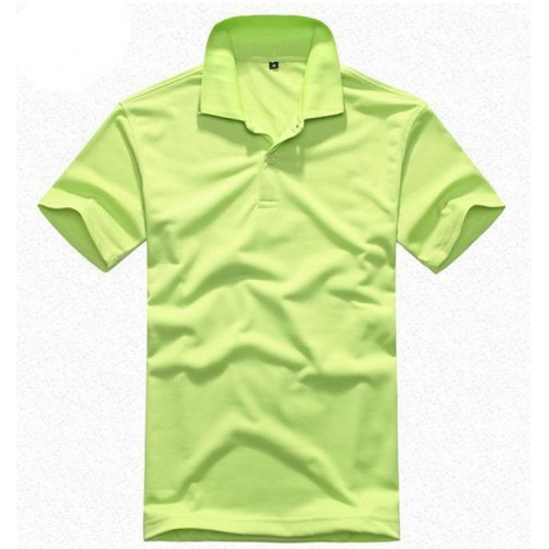 2022 spring and summer men's short-sleeved T-shirt solid color lapel pique mesh advertising shirt printing embroidered words