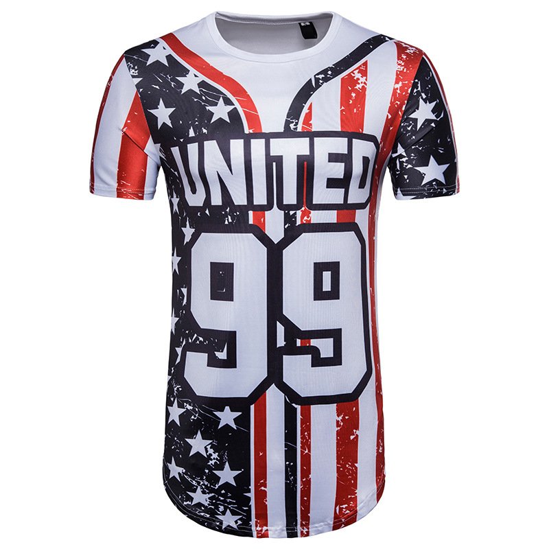 New men's Manchester United alphabet print long sleeve hip-hop T-shirt T326
